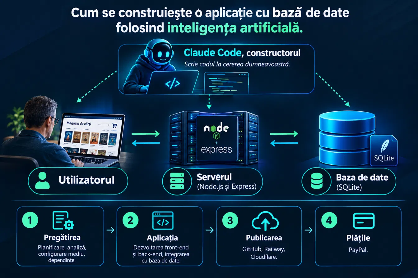 Cum se construiește o aplicație cu bază de date folosind inteligența artificială